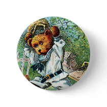 Honey Bear Harry - Letter H - Vintage Teddy Bear Button