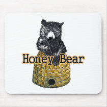 honey bear mouse pad