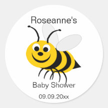Honey Bee Baby Shower Sticker