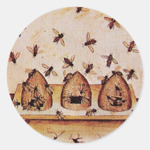 HONEY BEE, BEEKEEPER BEEKEEPING SUPPLIES STICKERS