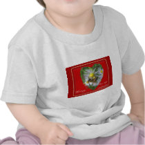 Honeybee on Asters Valentine Tshirts