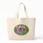 Honeybee on Fall Asters Wildflower Series bags