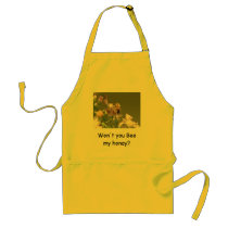 Honeybee on Wild Asters Apron
