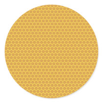 Honeycomb Background Round Stickers