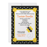 Honeycomb Bumble Bee 5x7 Baby Shower Invitation