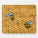 Honeycomb Bumble Bees Mouse Mats