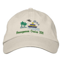 Honeymoon Cruise Customisable Hat Embroidered Baseball Cap