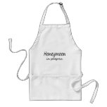 Honeymoon In Progress Aprons