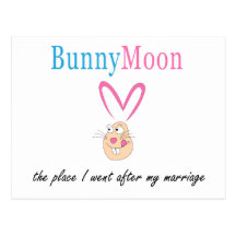 Honeymoon Rabbit Postcards