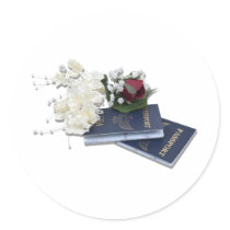 HoneymoonAbroad101610 Round Stickers