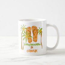Honeymooning in Cancun Coffee Mugs