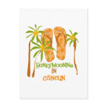 Honeymooning in Cancun Postcard