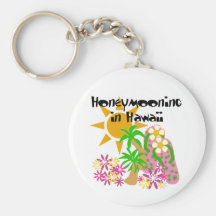 Honeymooning in Hawaii Key Chains