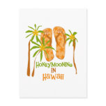 Honeymooning in Hawaii Postcard