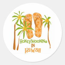 Honeymooning in Hawaii Sticker