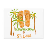 Honeymooning in St. Lucia Postcard