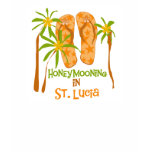 Honeymooning in St. Lucia t-shirts