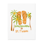 Honeymooning in St. Thomas Postcard