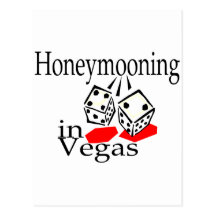 Honeymooning In Vegas Postcard