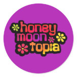 Honeymoontopia Round Sticker