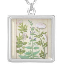 Honeysuckle, Sage and Rose Personalized Necklace