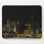Hong Kong at night, with star ferry passenger craf Mousepads