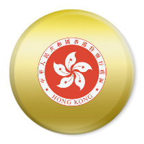 Hong Kong Coat of Arms Fridge Magnet