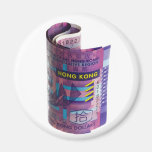 Hong Kong currency rolled Magnet