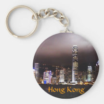 Hong Kong skyline keychain