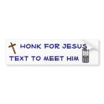 Honk for Jesus bumper stickers