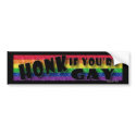 Honk if Gay Bumper Sticker bumper stickers