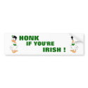 Honk If You're Irish! bumper stickers