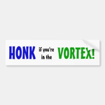Honk in Vortex Bumper Sticker