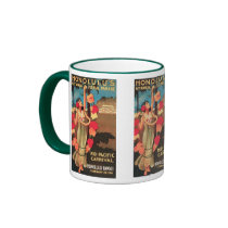 Honolulu, Hawaii 6th Annual Floral Parade 1911 Coffee Mug