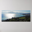 Honolulu panorama posters