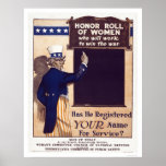 Honor Roll of Women Posters