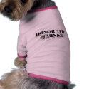 Honor Thy Feminist pet clothing
