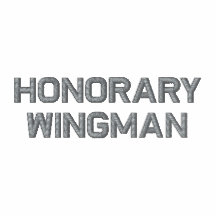 Honorary Wingman Embroidered Hooded Sweatshirt