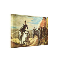 Honore Daumier - Sancho Panza and Don Quixote Gallery Wrapped Canvas