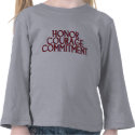 Honour Courage Commitment t-shirts