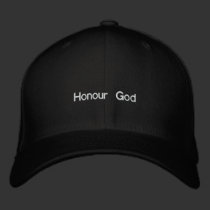 Honour God Black embroidered hats