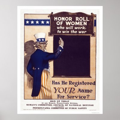 Honour Roll of Women Print by lc_wpa