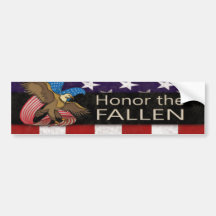 Honour the Fallen Military Bumper Stickers