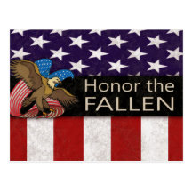 Honour the Fallen Military Post Card