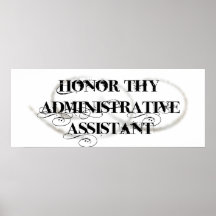 Honour Thy Administrative Assistant Print