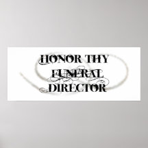 Honour Thy Funeral Director Poster
