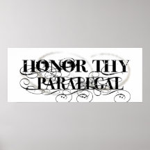 Honour Thy Paralegal Print