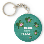 Honu Sea Family_circle keychains