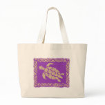 Honu Tapa Hawaiian Beach Bag