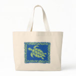 Honu Tapa Hawaiian Beach Bag